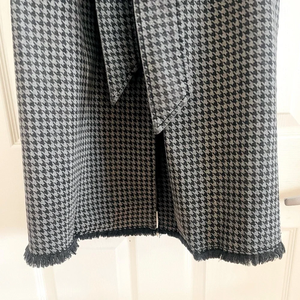 Laurie Felt Denim Houndstooth Trench - Picture 6 of 9